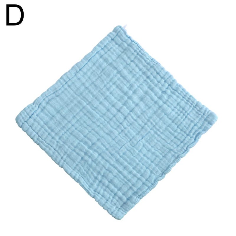 Plain gauze square towel for babies, six-layer pure cotton, newborn face towel, children's towel